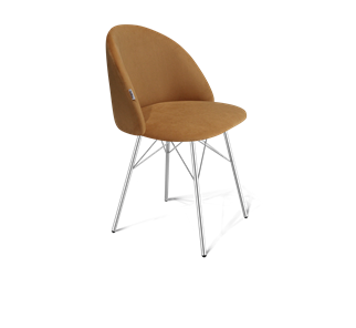 Обеденный стул SHT-ST35 / SHT-S64 (горчичный/хром лак) в Йошкар-Оле