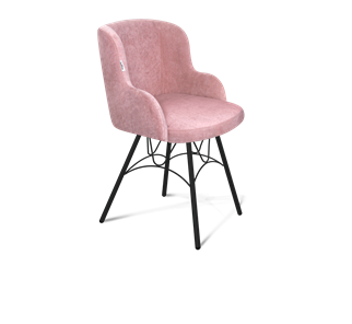 Обеденный стул SHT-ST39 / SHT-S100 (пыльная роза/черный муар) в Йошкар-Оле