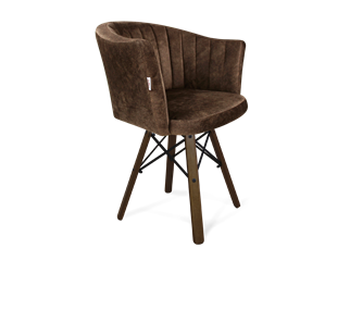 Обеденный стул SHT-ST42-1 / SHT-S70 (кофейный трюфель/темный орех/черный муар) в Йошкар-Оле