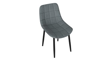 Обеденный стул Boston (Черный муар/Велюр V003 темно-серый) в Йошкар-Оле