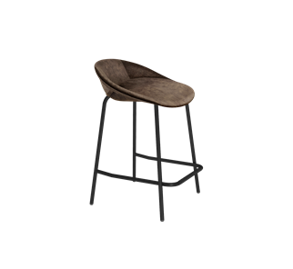Полубарный стул SHT-ST19-SF1 / SHT-S29P-1 (кофейный трюфель/черный муар) в Йошкар-Оле