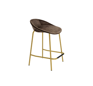 Полубарный стул SHT-ST19-SF1 / SHT-S29P-1 (кофейный трюфель/золото) в Йошкар-Оле
