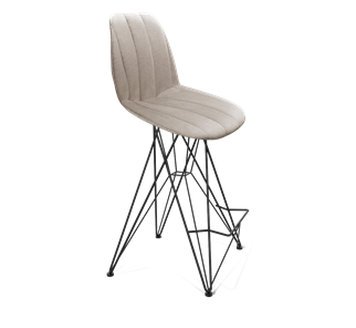 Полубарный стул SHT-ST29-С22 / SHT-S66-1 (лунный камень/черный муар) в Йошкар-Оле