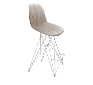 Полубарный стул SHT-ST29-С22 / SHT-S66-1 (лунный камень/хром лак) в Йошкар-Оле