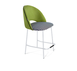 Полубарный стул SHT-ST34-3 / SHT-S29P-1 (оливковый/гусиная лапка/хром лак) в Йошкар-Оле