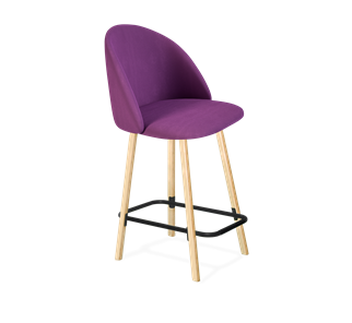 Полубарный стул SHT-ST35 / SHT-S94-1 (ягодное варенье/прозрачный лак/черный муар) в Йошкар-Оле