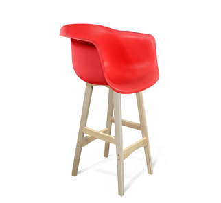 Барный стул SHT-ST31/S65 (красный/прозрачный лак) в Йошкар-Оле