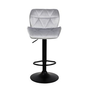 Барный стул Кристалл  WX-2583 белюр серый в Йошкар-Оле