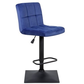 Барный стул Курт с мягкой спинкой WX-2320 велюр синий в Йошкар-Оле