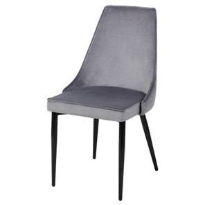 Дизайнерский стул Лорд СРП-071 Эмаль черная Веллюто серый в Йошкар-Оле