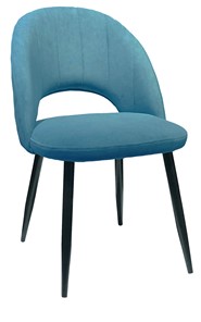Обеденный стул 217 V16 голубой/черный в Йошкар-Оле