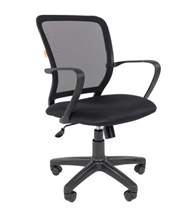Кресло компьютерное CHAIRMAN 698 black, ткань, цвет черный в Йошкар-Оле