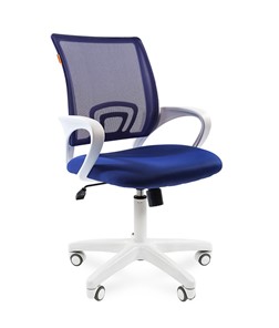 Офисное кресло CHAIRMAN 696 white, ткань, цвет синий в Йошкар-Оле