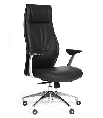 Компьютерное кресло CHAIRMAN Vista Экокожа премиум черная в Йошкар-Оле - изображение