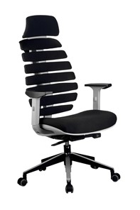 Компьютерное кресло Riva Chair SHARK (Черный/серый) в Йошкар-Оле