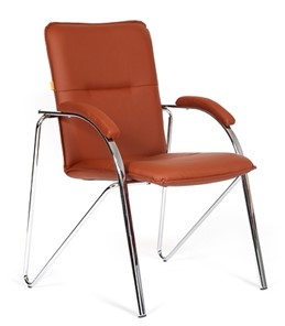 Кресло компьютерное CHAIRMAN 850 Экокожа Terra 111 коричневая в Йошкар-Оле - предосмотр
