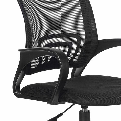 Офисное кресло Brabix Fly MG-396 (с подлокотниками, сетка, черное) 532083 в Йошкар-Оле - изображение 4