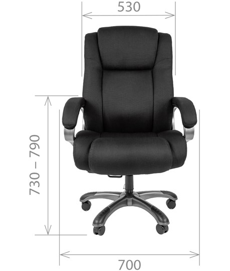 Компьютерное кресло CHAIRMAN 410 Акриловая ткань SX Черный в Йошкар-Оле - изображение 1