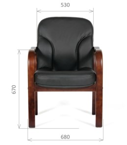 Офисное кресло CHAIRMAN 658 Натуральная кожа черный в Йошкар-Оле - предосмотр 1