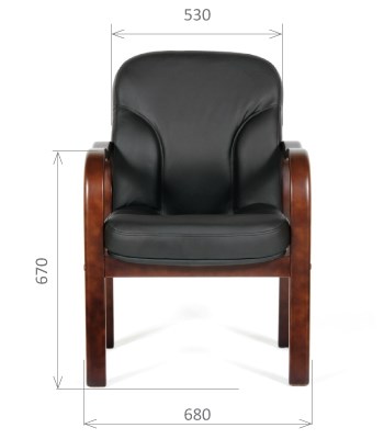 Офисное кресло CHAIRMAN 658 Натуральная кожа черный в Йошкар-Оле - изображение 1