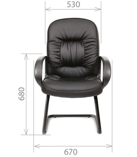 Офисное кресло CHAIRMAN 416V экокожа черная в Йошкар-Оле - изображение 1