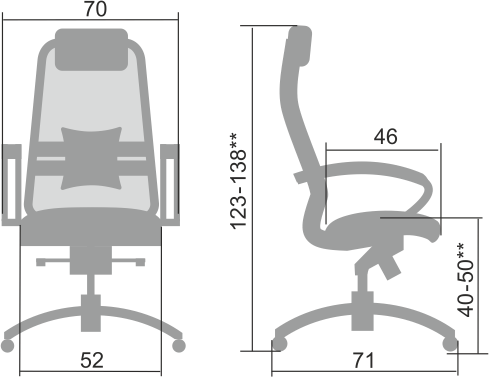 Офисное кресло Samurai S-1.04, синий в Йошкар-Оле - изображение 1