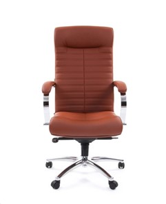 Кресло CHAIRMAN 480 Экокожа Terra 111 (коричневая) в Йошкар-Оле - предосмотр 1