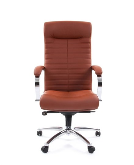 Кресло CHAIRMAN 480 Экокожа Terra 111 (коричневая) в Йошкар-Оле - изображение 1