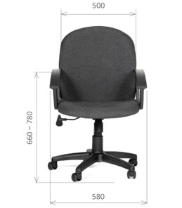 Офисное кресло CHAIRMAN 681 Ткань C-3 черное в Йошкар-Оле - предосмотр 1