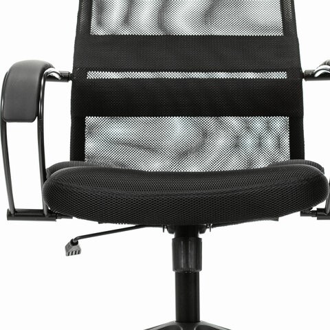 Кресло Brabix Premium Stalker EX-608 PL (ткань-сетка/кожзам, черное) 532090 в Йошкар-Оле - изображение 10