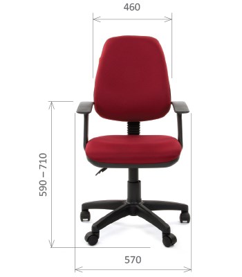 Кресло офисное CHAIRMAN 661 Ткань стандарт 15-11 красная в Йошкар-Оле - изображение 1