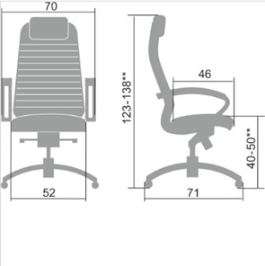 Офисное кресло Samurai K-1.041 темно-бордовый в Йошкар-Оле - предосмотр 1