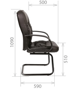 Офисное кресло CHAIRMAN 416V экокожа черная в Йошкар-Оле - предосмотр 2