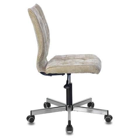Офисное кресло Brabix Stream MG-314 (без подлокотников, пятилучие серебристое, ткань, песочное) 532396 в Йошкар-Оле - изображение 1