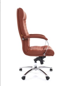 Кресло CHAIRMAN 480 Экокожа Terra 111 (коричневая) в Йошкар-Оле - предосмотр 2