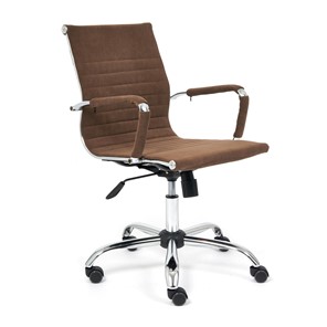 Компьютерное кресло URBAN-LOW флок, коричневый, арт.14446 в Йошкар-Оле