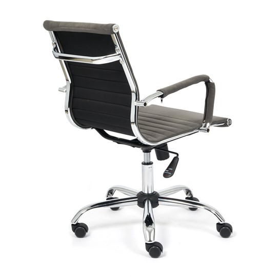 Кресло компьютерное URBAN-LOW флок, серый, арт.14445 в Йошкар-Оле - изображение 3