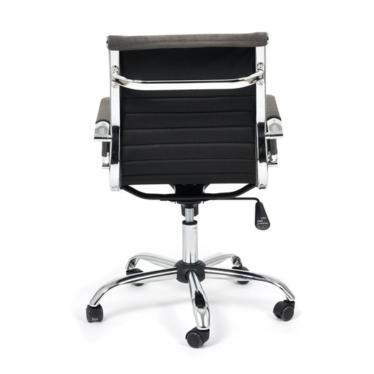 Кресло компьютерное URBAN-LOW флок, серый, арт.14445 в Йошкар-Оле - изображение 4