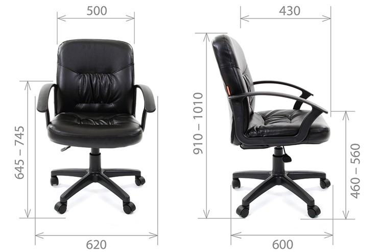 Офисное кресло CHAIRMAN 651 ЭКО черное в Йошкар-Оле - изображение 3