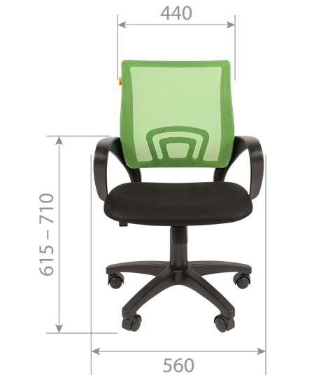 Офисное кресло CHAIRMAN 696 black Сетчатый акрил DW62 черный в Йошкар-Оле - изображение 3