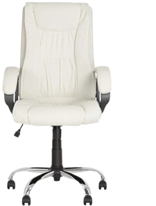 Офисное кресло ELLY (CHR68) экокожа ECO-50, белая в Йошкар-Оле