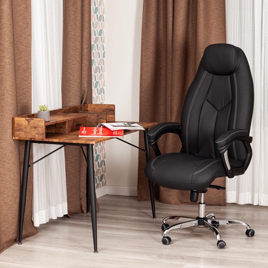 Кресло офисное BOSS Lux, кож/зам, черный, арт.21151 в Йошкар-Оле - изображение 12
