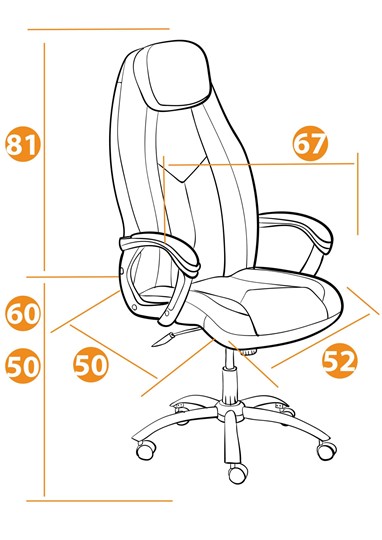 Кресло офисное BOSS Lux, кож/зам, черный, арт.21151 в Йошкар-Оле - изображение 13