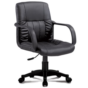 Кресло офисное BRABIX "Hit MG-300", с подлокотниками, экокожа, черное, 530864 в Йошкар-Оле