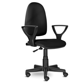 Компьютерное кресло Brabix Prestige Ergo MG-311 (регулируемая эргономичная спинка, кожзам, черное) 531877 в Йошкар-Оле