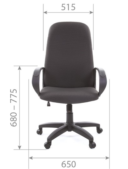 Кресло CHAIRMAN 279 JP15-1 черно-серый в Йошкар-Оле - изображение 4