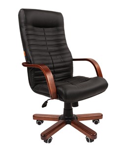 Кресло CHAIRMAN 480 WD, экокожа, цвет черный в Йошкар-Оле