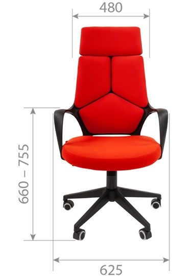 Кресло офисное CHAIRMAN 525, серое в Йошкар-Оле - изображение 1