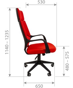 Кресло офисное CHAIRMAN 525, серое в Йошкар-Оле - предосмотр 2