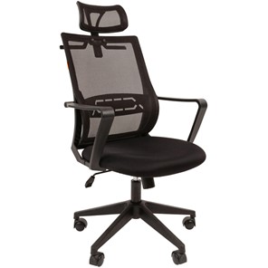 Кресло офисное CHAIRMAN 545 сетка/ткань черный в Йошкар-Оле